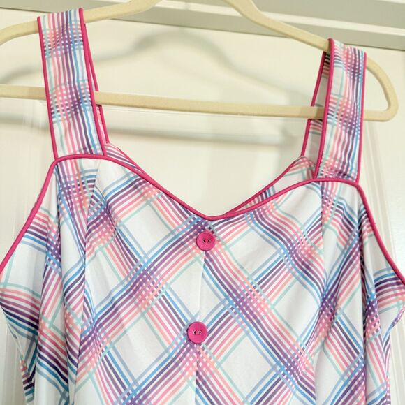 VOODOO VIXEN Vita Rainbow Tartan Fit & Flare Retro Dress XXL - Picture 9 of 15